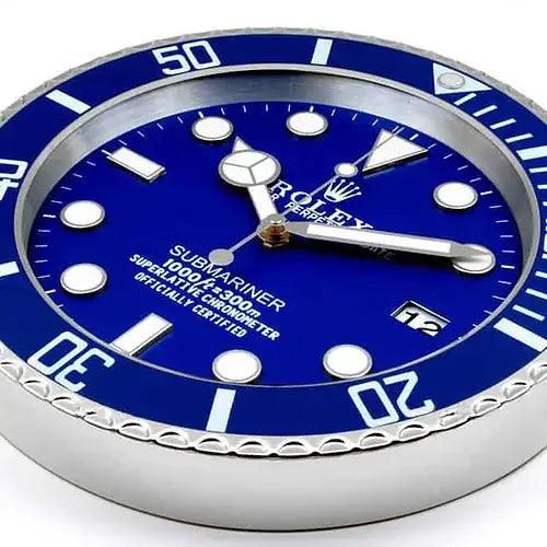 Horloge murale - Submariner bleue