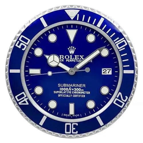 Horloge murale - Submariner bleue