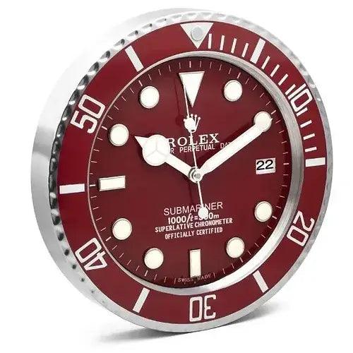 Horloge murale - Submariner rouge