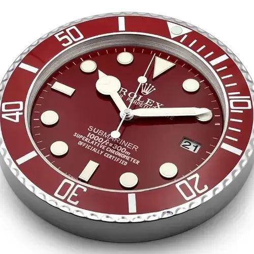 Horloge murale - Submariner rouge